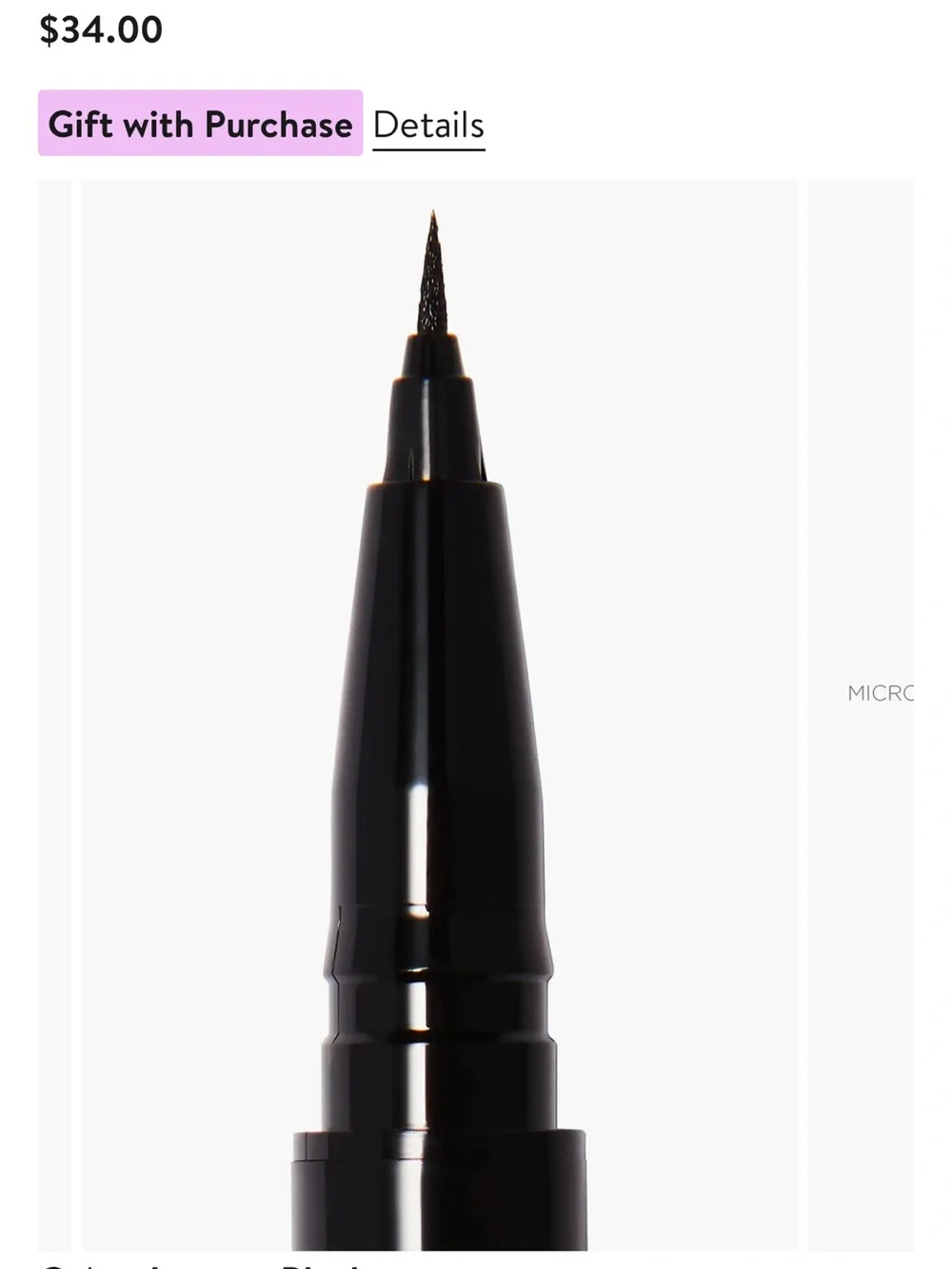 Stila Black Winged Liquid Eyeliner - Intense Black/Mai Tai.